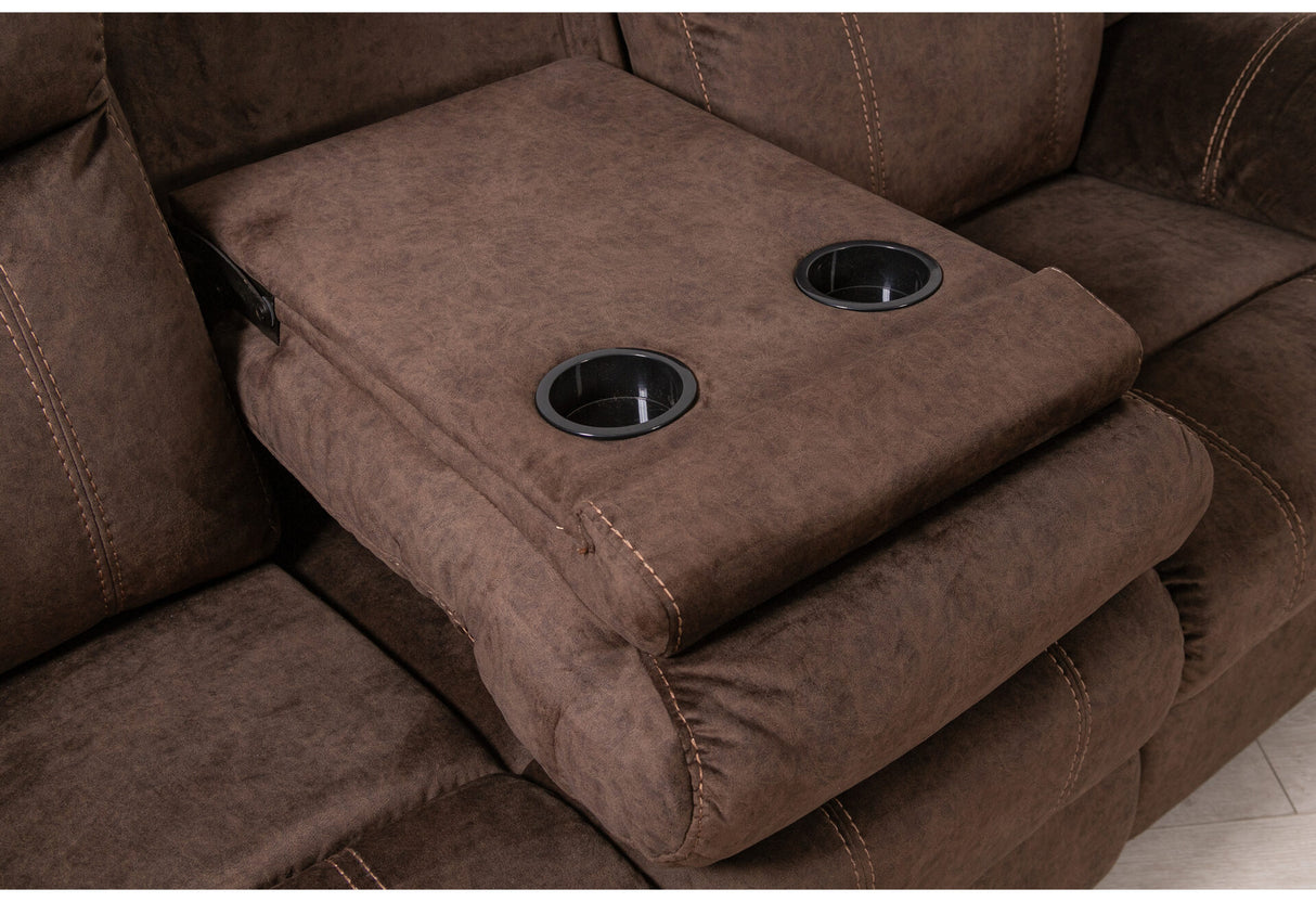 U8880 Black Leather Power Reclining Sofa Power Console Reclining Loveseat Power Recliner