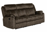 U8880 Black Leather Power Reclining Sofa