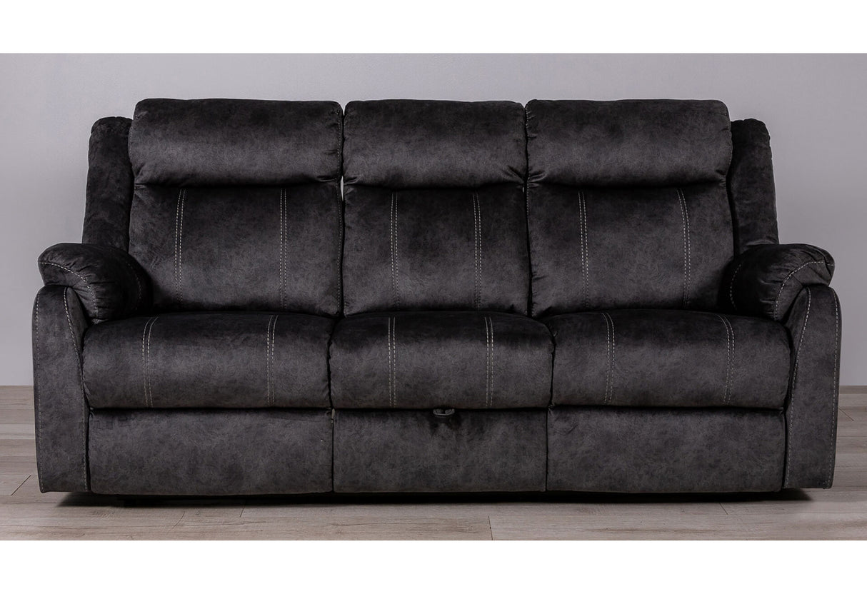 U7303 Granite Rs/Console Reclining Loveseat/Gr