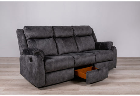 U7303 Granite Rs/Console Reclining Loveseat/Gr