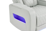 U8611 Blanche Silver P2 Power Reclining Sofa/Power Console Reclining Loveseat/Power Reclining