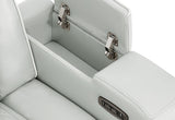 U8611 Blanche Silver P2 Power Reclining Sofa/Power Console Reclining Loveseat