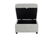 U9401 Nickel Sofa Bed Ottoman with Storage