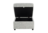 U9401 Nickel Sofa Bed Ottoman with Storage