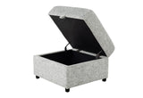 U9401 Nickel Sofa Bed Ottoman with Storage