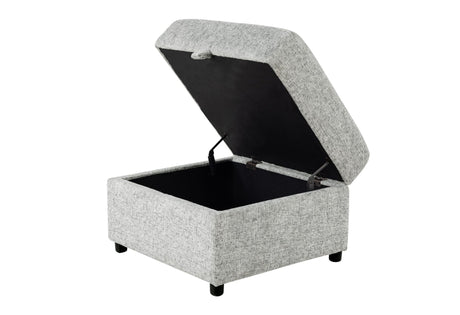 U9401 Nickel Sofa Bed Ottoman with Storage