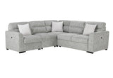 U9401 Nickel Sofa Bed Sectional with 3 Pillows
