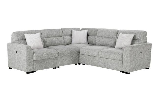 U9401 Nickel Sofa Bed Sectional with 3 Pillows