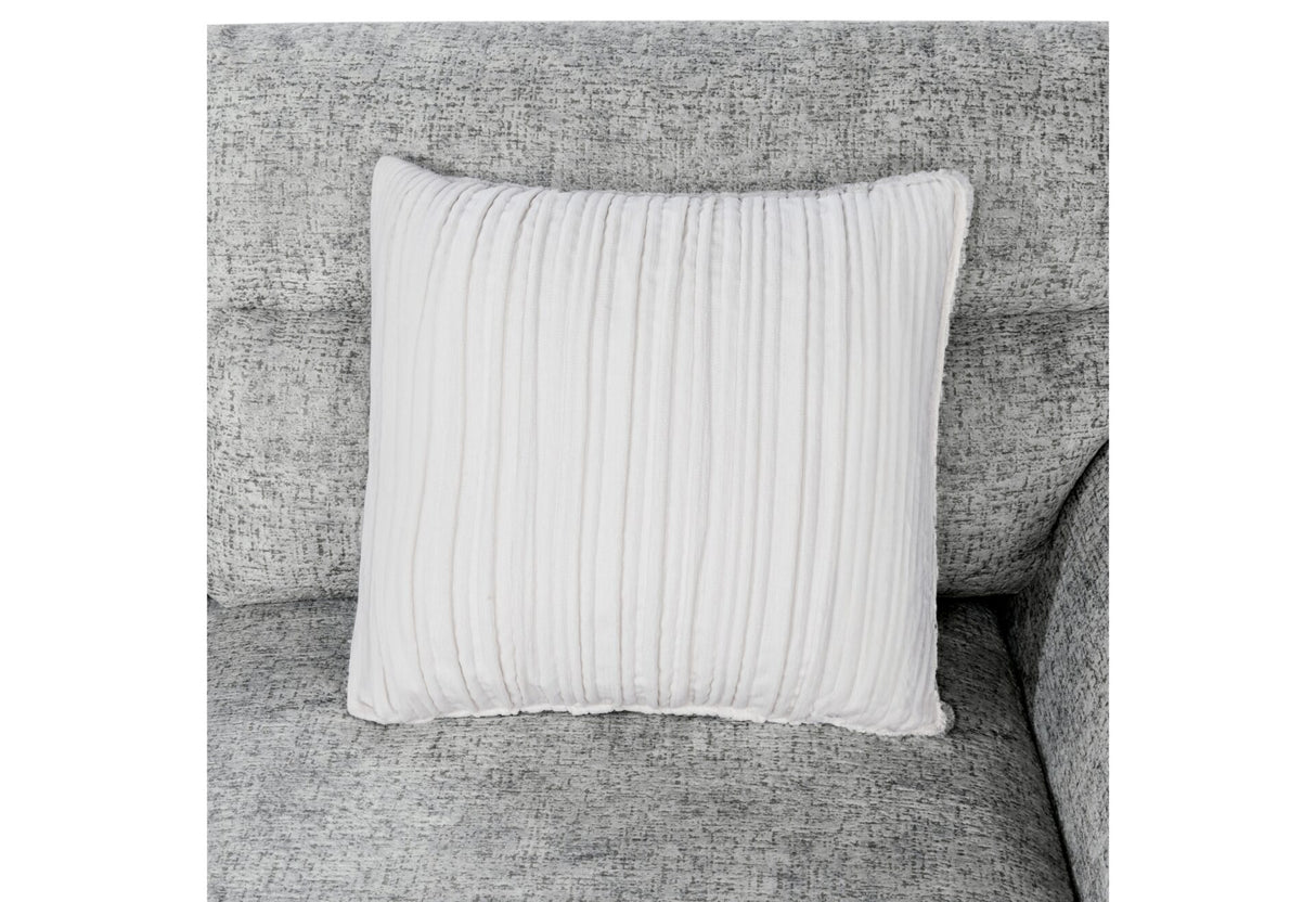 U9401 Nickel Sofa Bed Sectional with 3 Pillows and Ottoman