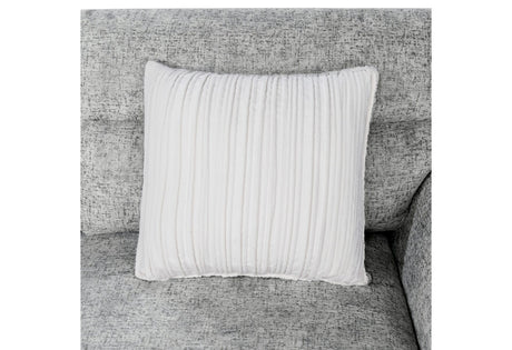 U9401 Nickel Sofa Bed Sectional with 3 Pillows and Ottoman