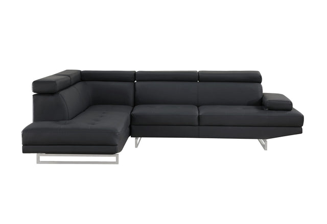 U9784 Black Right Arm Facing Sectional