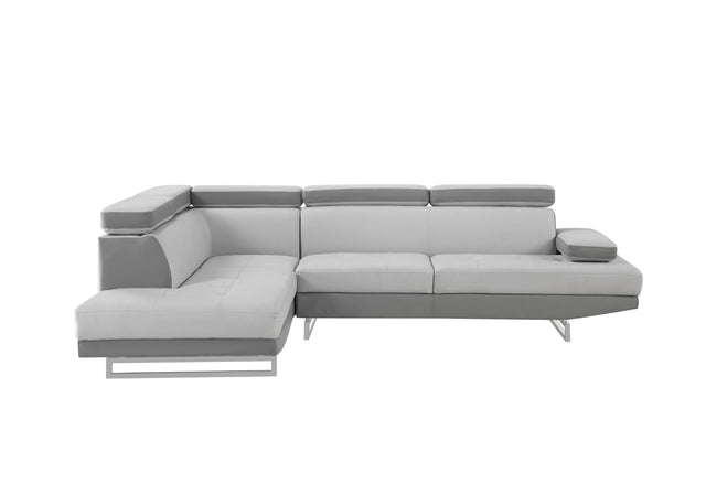 U9784 Light Grey/Dark Grey Right Arm Facing Sectional