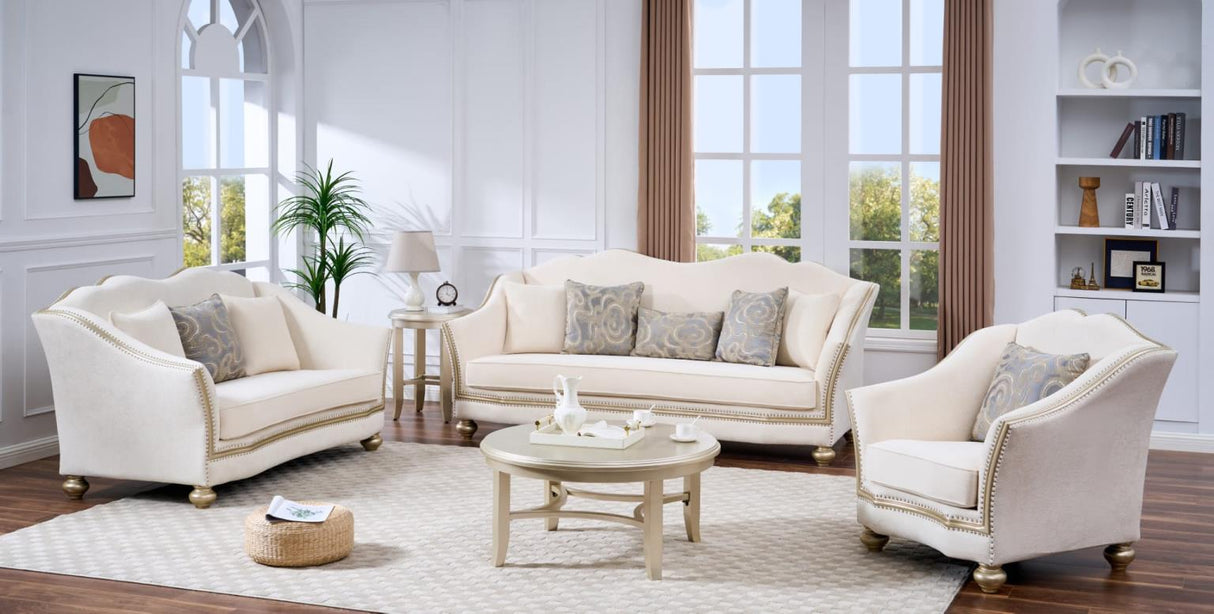 Elias Beige Loveseat