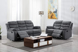 Tate Grey 2 PC Sofa, Loveseat