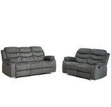 Tate Grey 2 PC Sofa, Loveseat