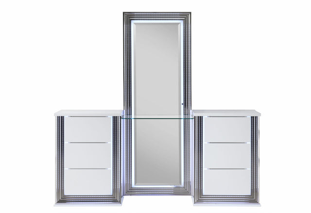 Ylime Smooth White Vanity with LED