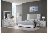 Ylime White Marble Mirror with LED