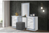 Ylime White Marble Vanity with LED
