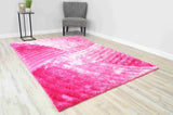 3d Shaggy Area Rug Z009 Pink