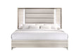 Zambrano White King Bed with LED