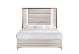 Zambrano White Queen Bed with LED