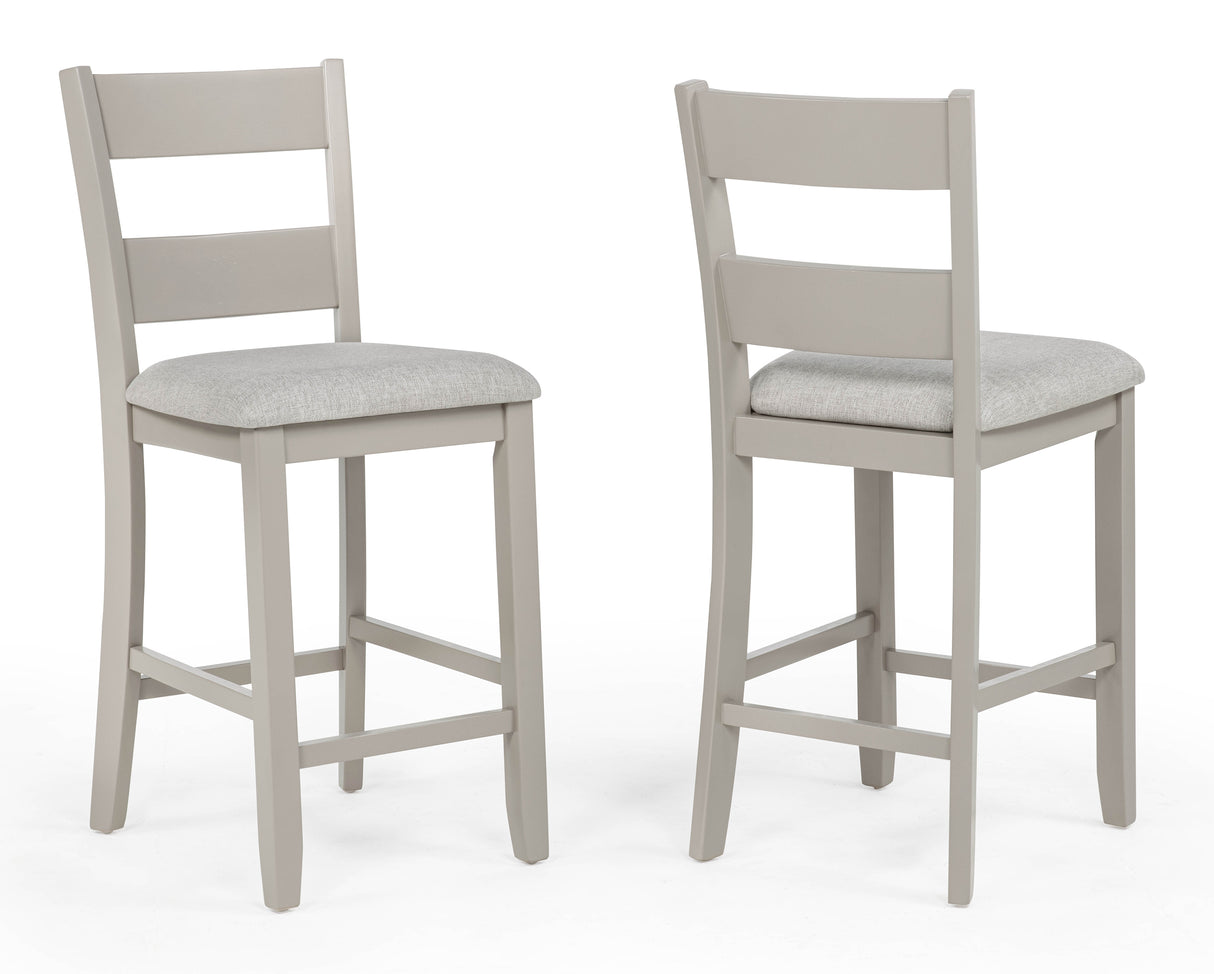 Lester 5-Piece Ctr Height Table Set Greige