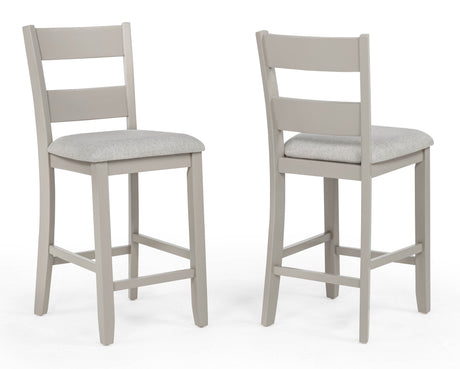 Lester 5-Piece Ctr Height Table Set Greige