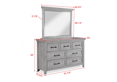Beckett Bedroom Group dresser and mirror