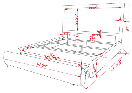 Reverie Bed Frame Queen bed