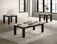 Ivy 3-Piece Cocktail Set Faux Marble Brown