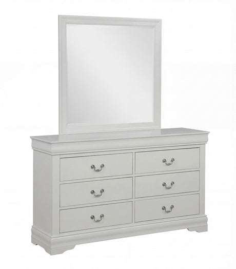 Louis Philip Greige Mirror