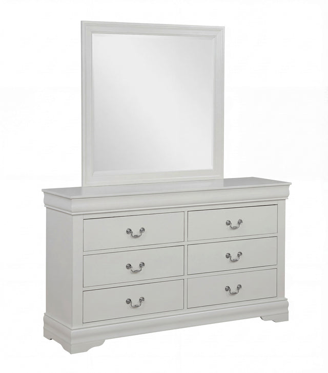 Louis Philip Greige Mirror