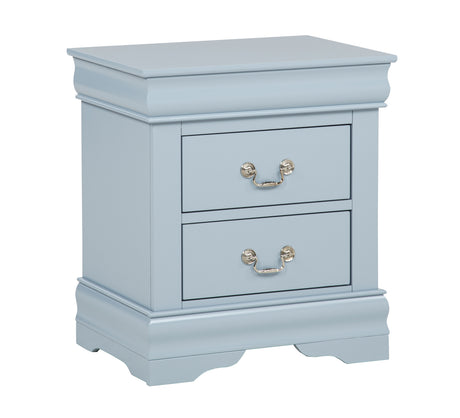 Louis Philip Blue Bedroom Group nightstand