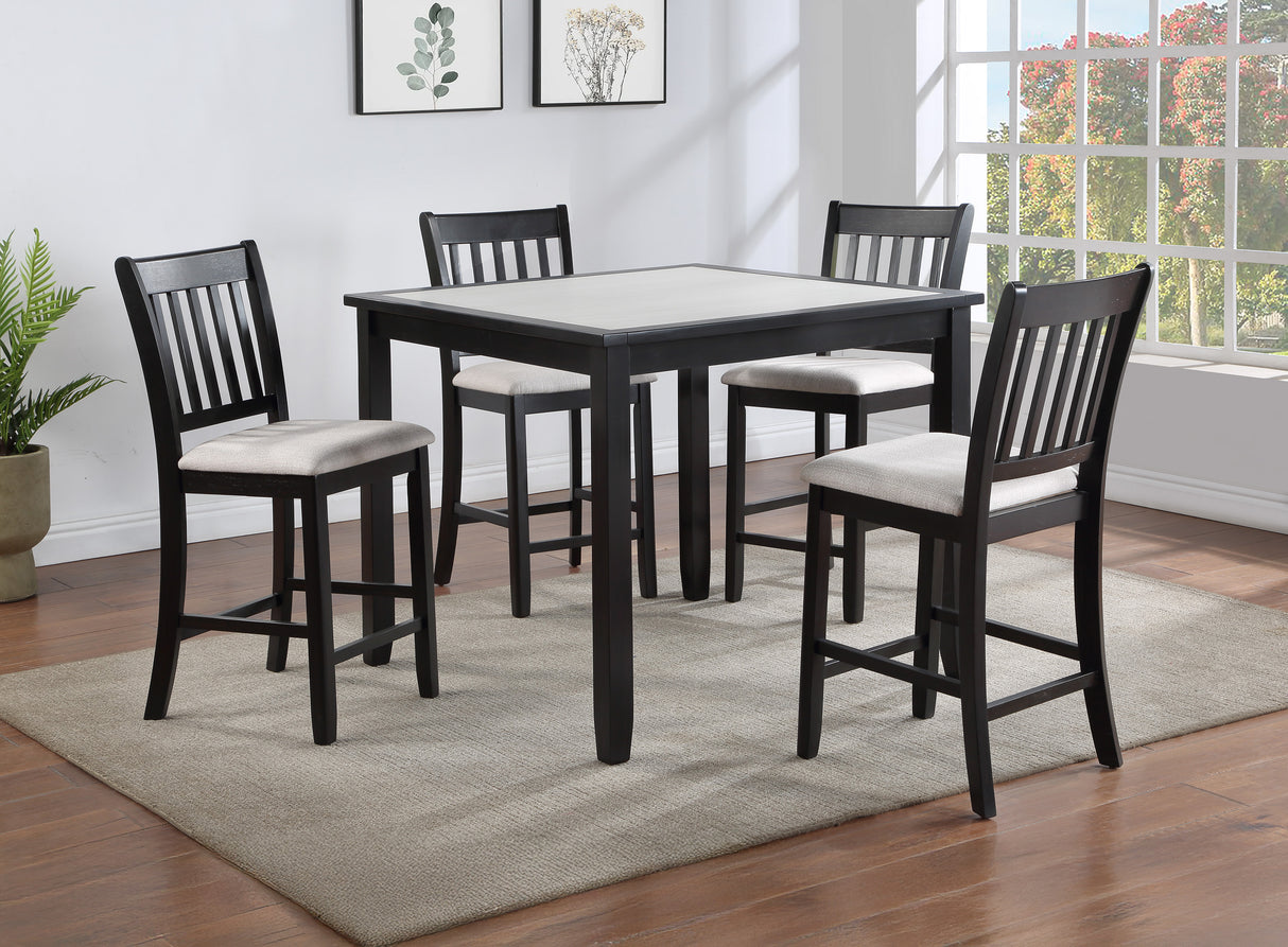 Salvador 5-Piece Counter Height Set