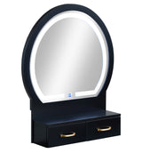 Cecilia Vanity Table & Stool-Black
