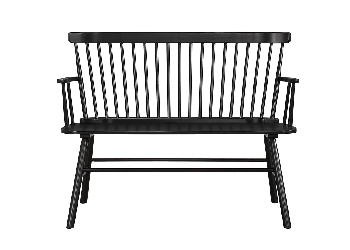 Jerimiah Spindleback Bench Black