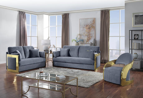 2259D-GREY - Sofa & Loveseat