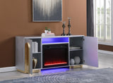 NY-2300 GREY Fireplace, Grey
