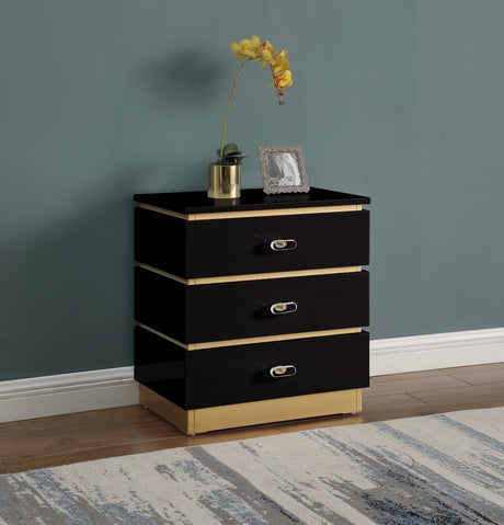 Rana Nightstand Black