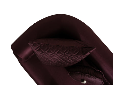 Zeta Sofa & Loveseat Burgandy