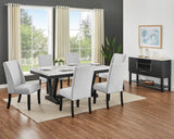 Vance Faux Table/Side Chairs,Bench