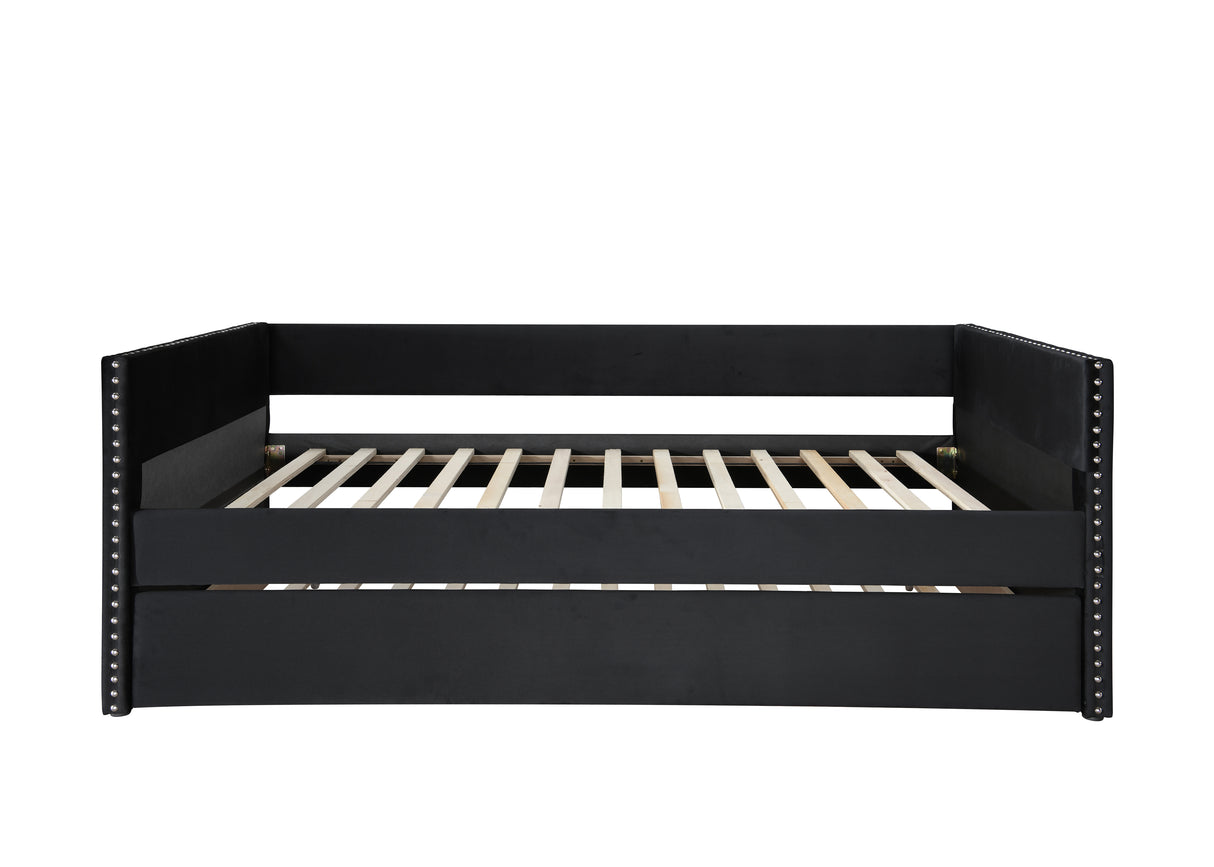 Sadie Black Velvet Daybed