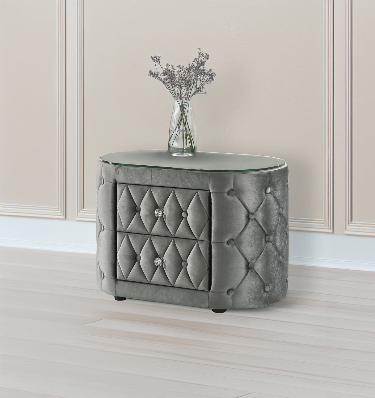 Voltare Night Stand Grey nightstand