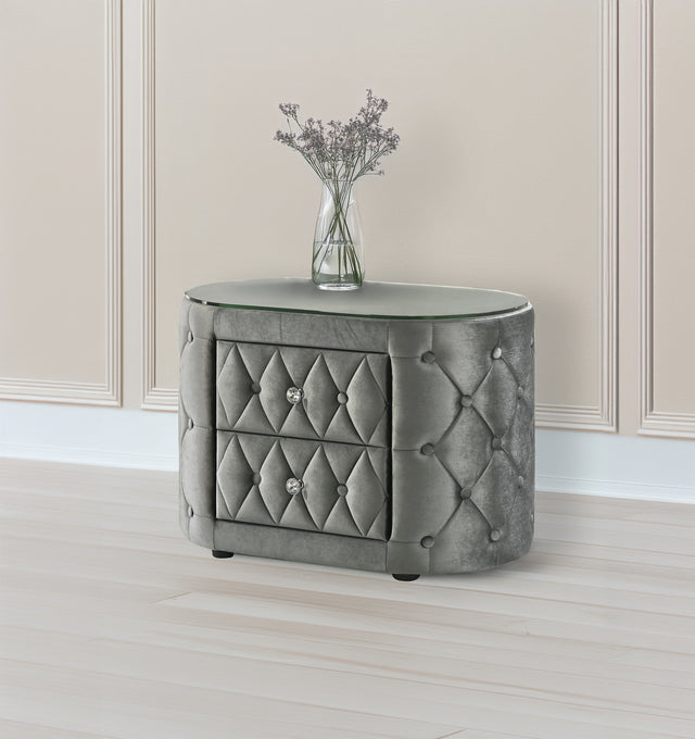 Voltare Night Stand Grey nightstand