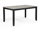 Lester 6-Piece Dining with Bench L.Grey