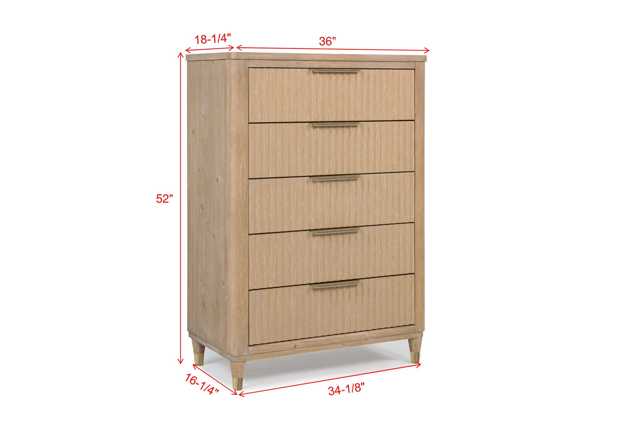Kara Bedroom Set - Cerused Natural