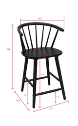 Janna Counter Height Stool-Black