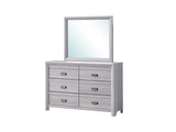 Adelaide Upholstered Bedroom Group dresser and mirror