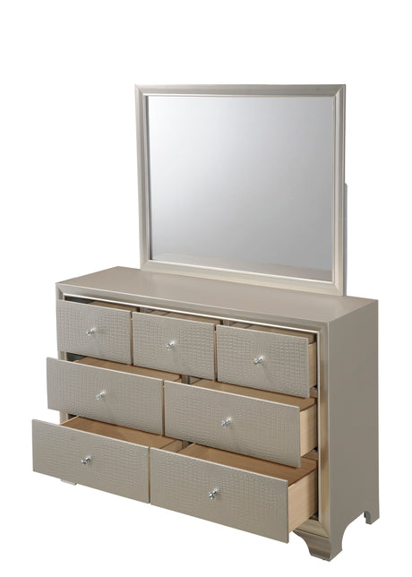 Lyssa Bedroom Group dresser and mirror
