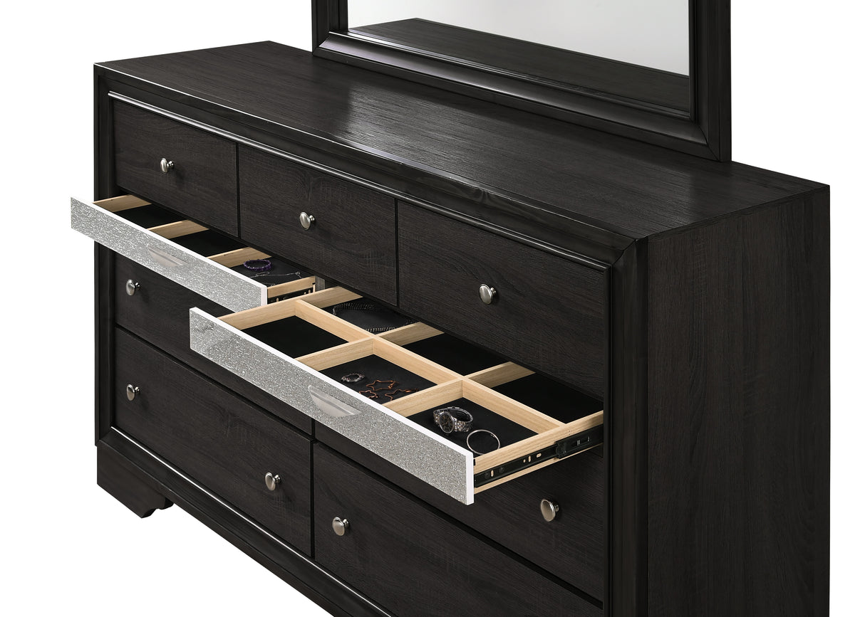 REGATA DRESSER BLACK/SILVER